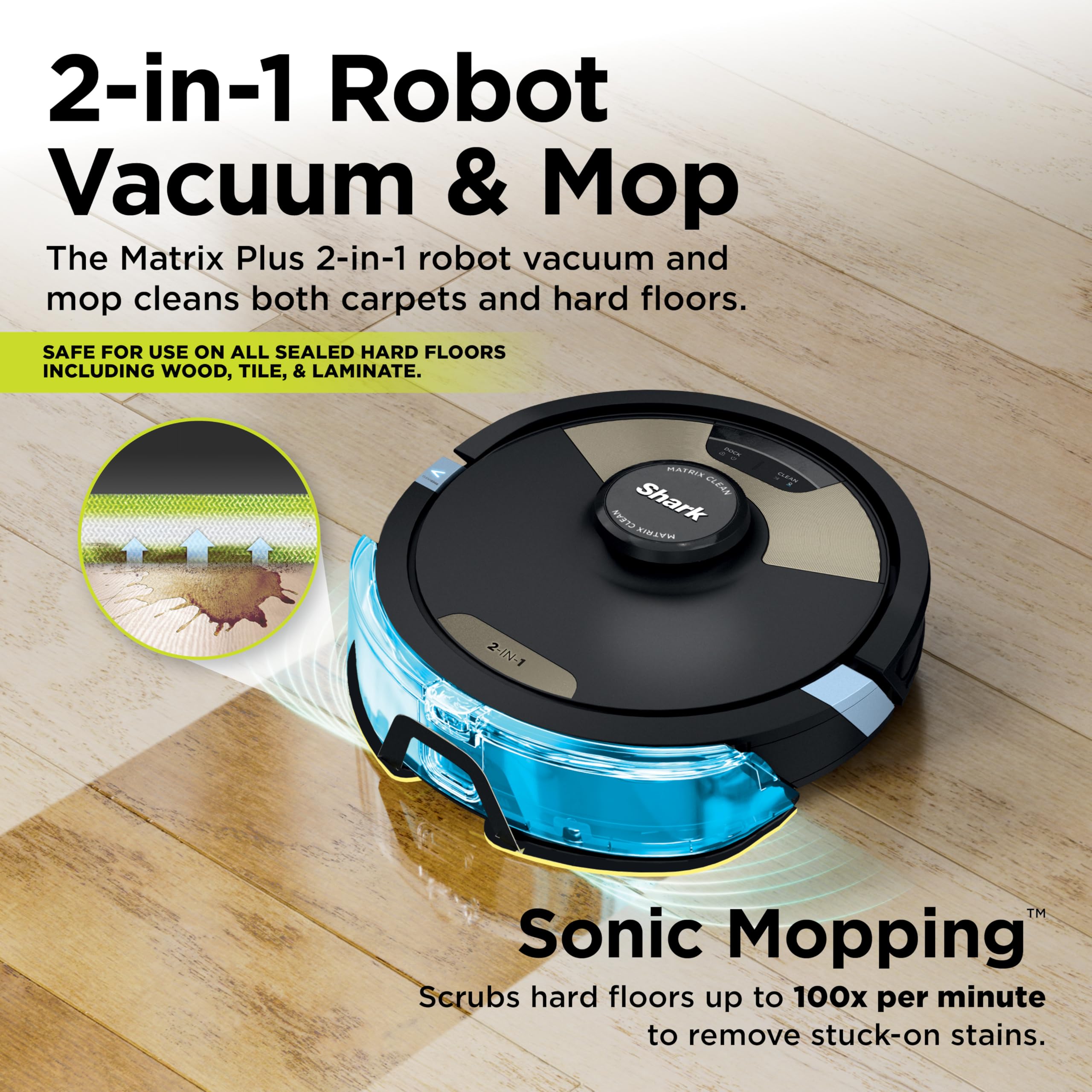 Shark Aspirador e esfregão AV2610WA AI Ultra Robot com base